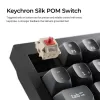 Mechanische Tastatur Keychron V1 Ultra 8K — 75% Formfaktor, QWERTY, Bluetooth, RGB, Schwarz