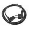 Netzkabel LANBERG CA-C13C-12CC-0018-BK, 2 m, C13-Kupplung auf CEE7/7, schwarz, abgewinkelter C13