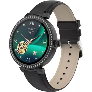 Denver SWC-342B 3,05 cm (1,2 inch) IPS Digital 240 x 240 Pixel Touchscreen Schwarz