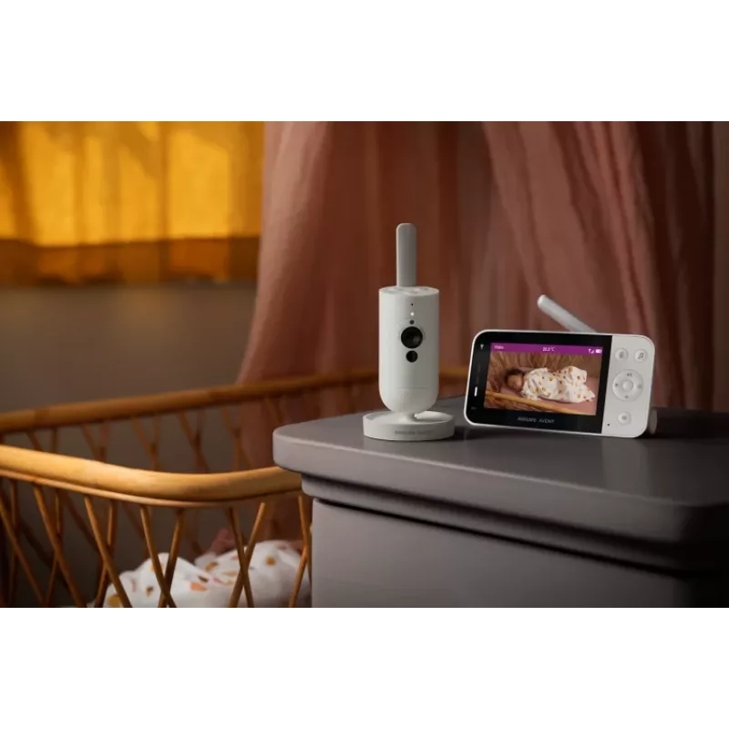 Philips AVENT SCD953/26 Video-Babyphone 400 m Wi-Fi Grau, Weiß