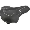 Fahrradsattel FISCHER Touren-Fahrradsattel Elastomer Schwarz/Weiß mit optimaler Körperanpassung