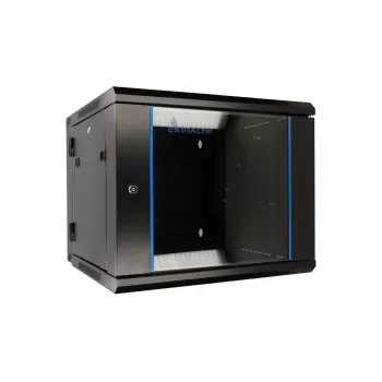 Extralink Rackmount-Gehäuse 6U 600x600 AZH Schwarz wandmontiert, schwenkbar