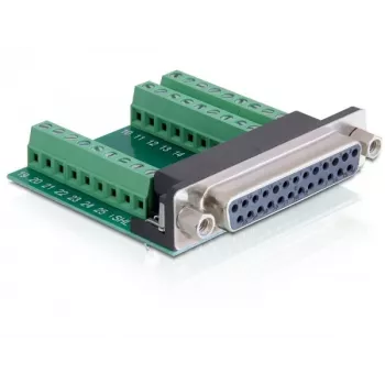 Adapter DeLOCK 65317 25p 27p Schwarz Grün Silber