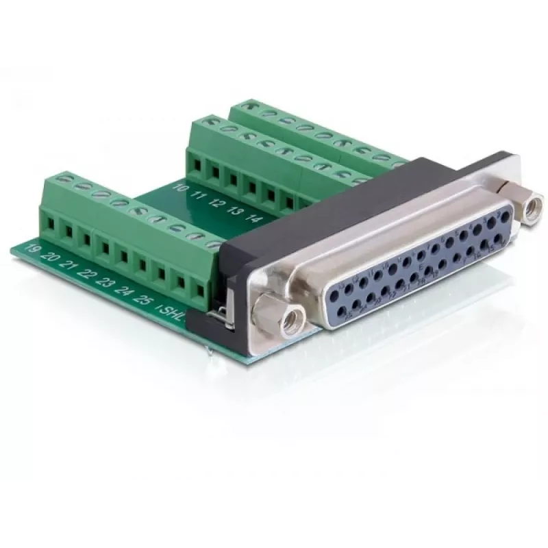 Adapter DeLOCK 65317 25p 27p Schwarz Grün Silber