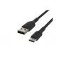 Cable Braided USB-C USB-A 2m Black