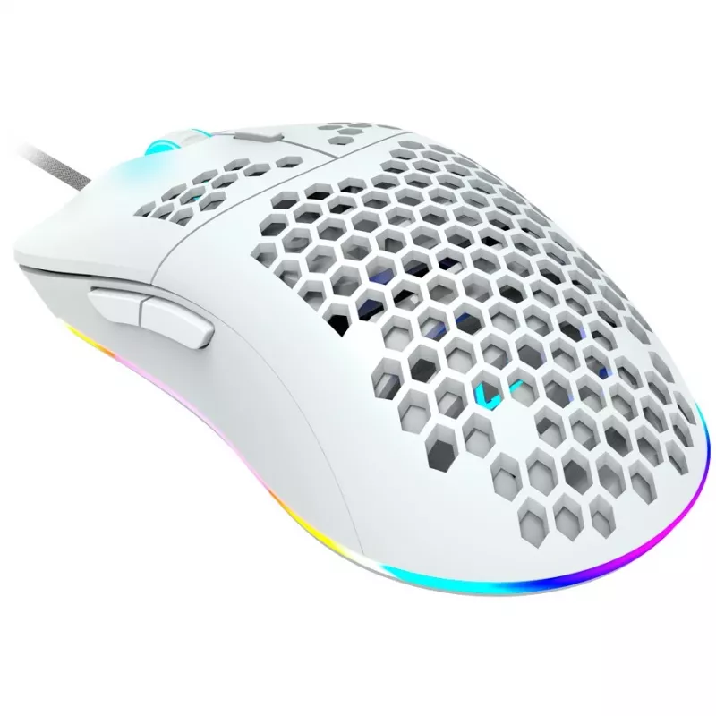 CANYON Puncher GM-11, Gaming-Maus mit 7 programmierbaren Tasten, Pixart 3519 optischer Sensor, 4 DPI-Stufen bis zu 4200, 5 Millionen Klicks Lebensdauer, 1,65 m Ultraweave-Kabel, UPE-Füße