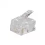 shiverpeaks BASIC-S Modular-Stecker RJ11, Ungeschirmt für Rundkabel, 6-polig, 4 Kontakte belegt, vergoldet (BS72040-R100)