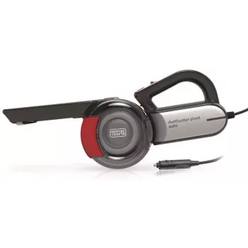 Handstaubsauger Schwarz & Decker PV1200AV — Trocken-Polsterreiniger, 12 V, 0,44 L, 12,5 W, 5 m Kabel, grau/rot