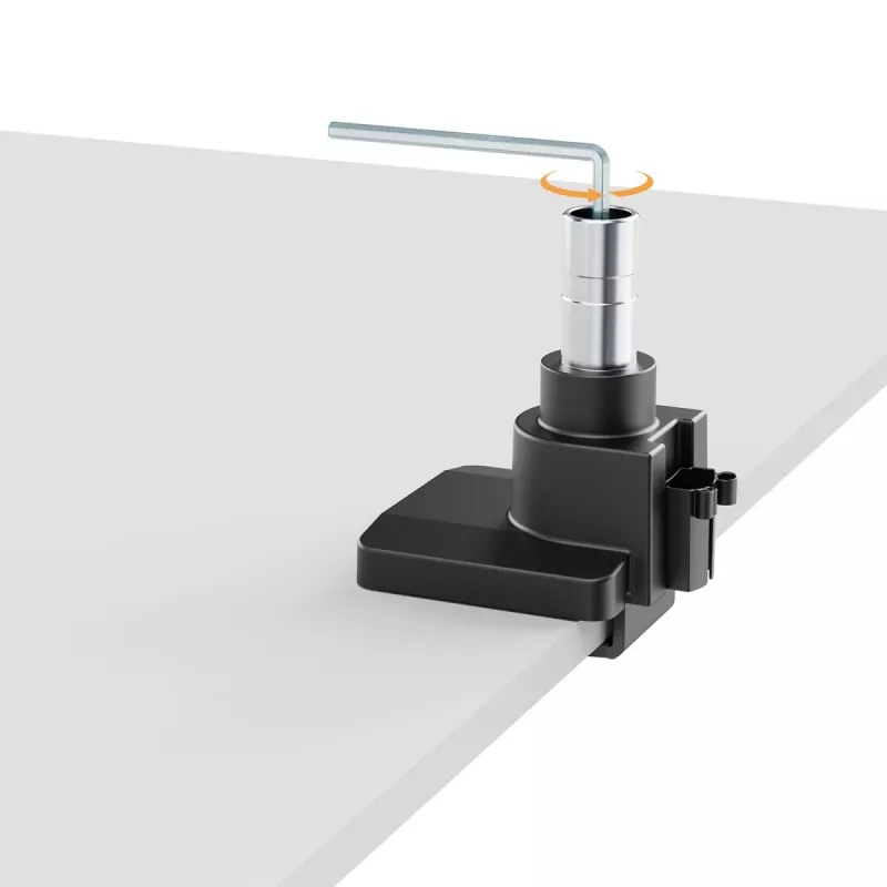 Maclean MC-968 Doppelarm Monitorhalterung mit Gasfeder 17-57 27 kg Schwerlast Stabil Vollbeweglich Halterung Max VESA 200x200