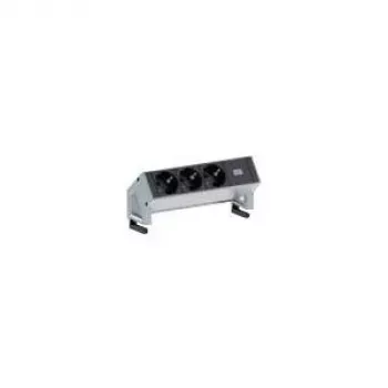 Power Extension Bachmann DESK 2 0,2m 3 AC-Steckdosen Innenbereich Schwarz Weiß