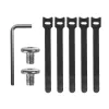 Untertisch-Kabelorganizer MACLEAN MC-105 W – Stahl, weiß, max. Belastung 5 kg, passend für Tischstärke 0,5–50 mm