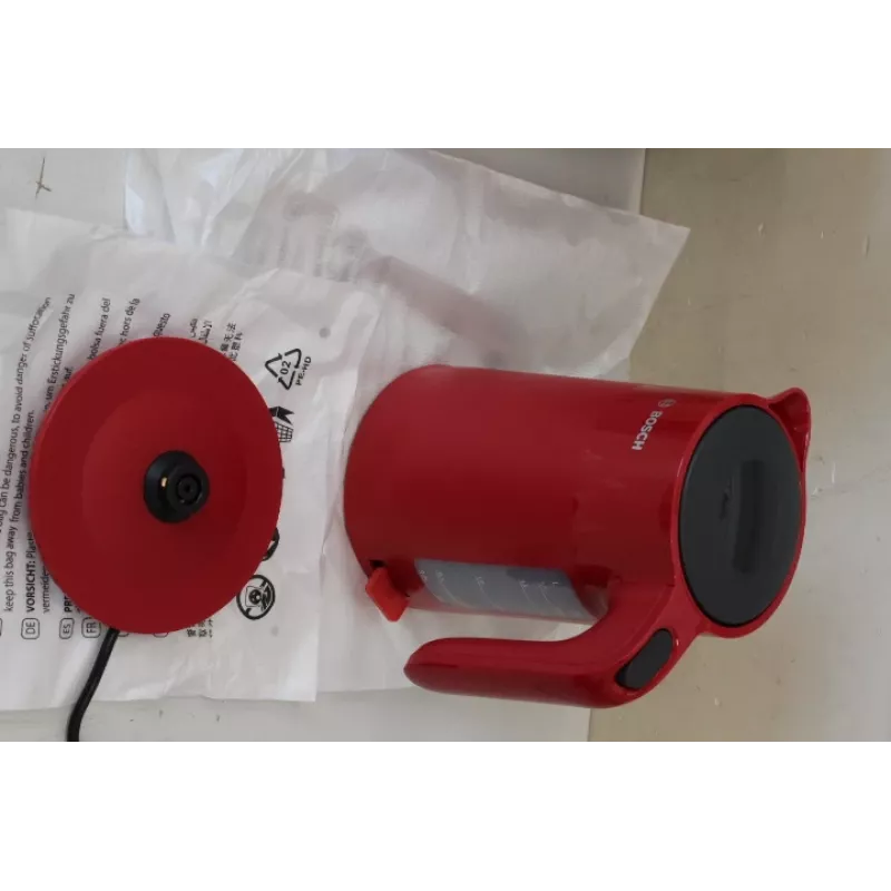 SALE OUT. | Bosch Wasserkocher | TWK2M164 MyMoment | Elektrisch | 2400 W | 1,7 L | Kunststoff | 360° drehbarer Sockel | Rot | BESCHÄDIGTE VERPACKUNG