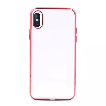 Handyhülle Devia Soft case Glitter für iPhone XS/X 5.8, TPU, rot
