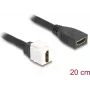 DeLOCK Keystone-Modulkabel HDMI Buchse auf Buchse 8K 60 Hz 20 cm schwarz