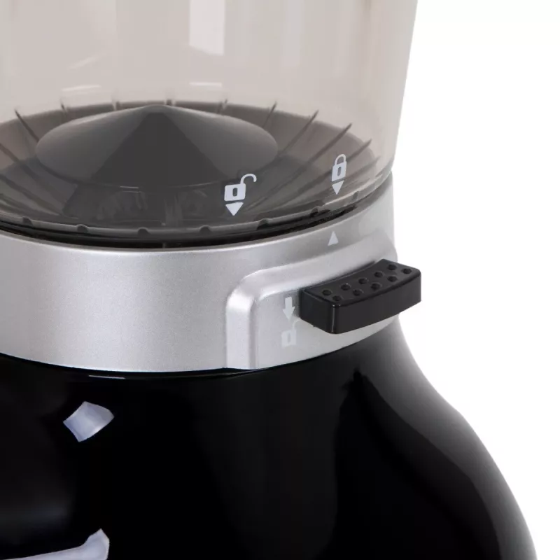 Professionelle Kaffeemühle, Stahlmahlwerk, 31 Mahlgradeinstellungen, Café 90g/m, Adler, AD4450, 300, Schwarz