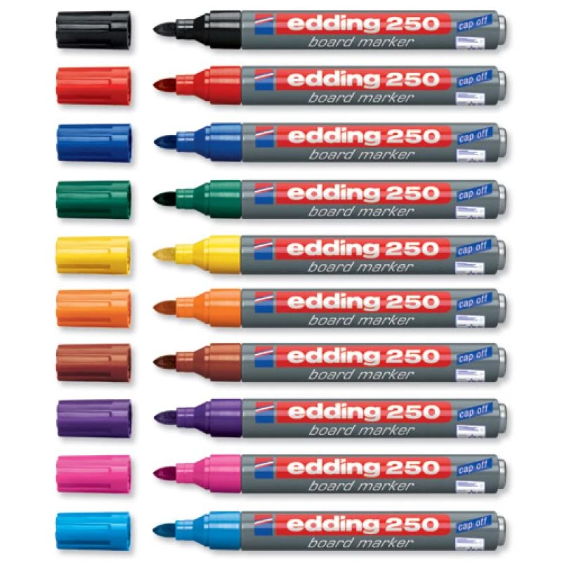 Edding 250 Marker Edding 250 Rot Grau Mehrfarbig