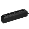 Lüfter-Hub DeepCool FH-04 – 20-poliger ATX auf 4× 3-pol Molex, 0,55 m Kabel, schwarz