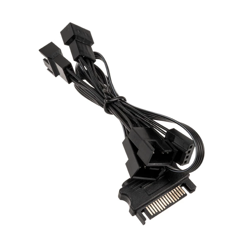 Lüfter-Y-Kabel Kolink 1-auf-4 PWM 35 cm, 4-Pin-PWM auf 4×4-Pin-PWM + SATA