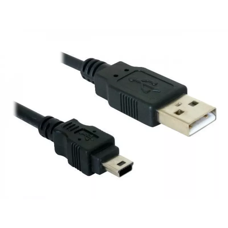 USB-Kabel DeLOCK 82252 USB 2.0 1,5 m USB A Mini-USB B Schwarz