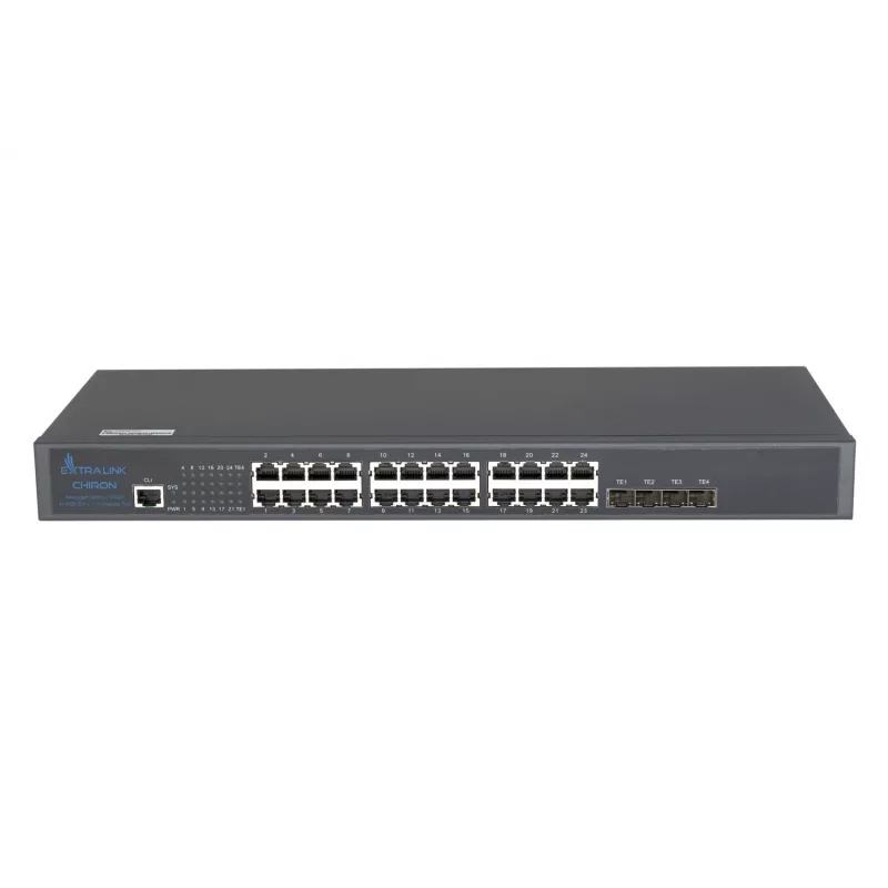 Managed Switch Extralink Chiron 24x RJ45 1000Mb/s 4x SFP+ L3