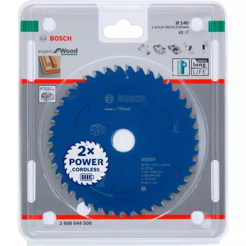 Bosch 2608644500 Kreissägeblatt, 140 mm