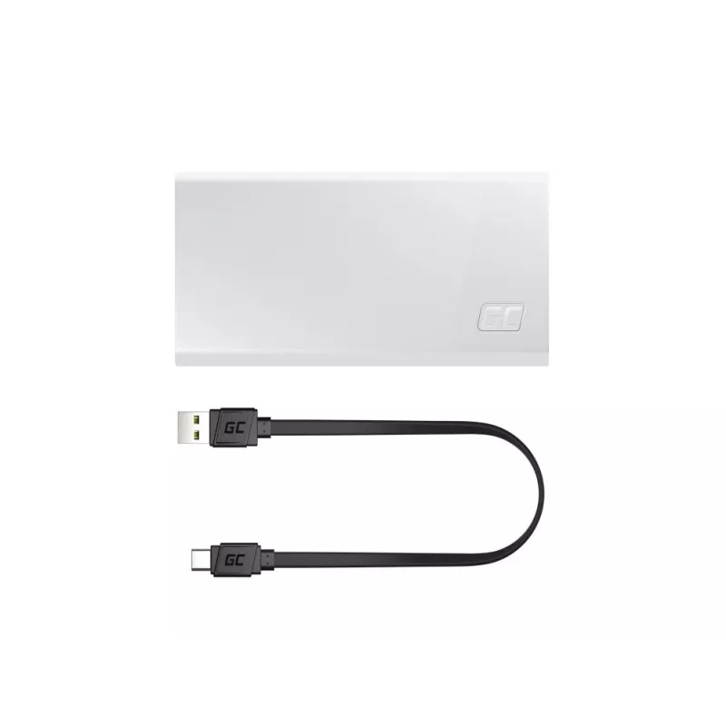 Green Cell Powerbank 20000mAh 22,5W Weiß PowerPlay20s 3x USB-C PD QC 3.0
