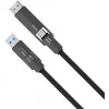 USB4 HDMI-Kabel 4smarts ComboCord 240W 1,5 m – USB4 auf HDMI, 240W Stromversorgung, 1,5 m Länge