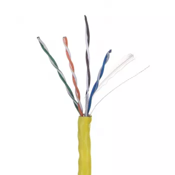 Netzwerkkabel LANBERG LCU6-10CC-0305-Y U/UTP Cat6 305 m Gelb, 23 AWG, 250 MHz