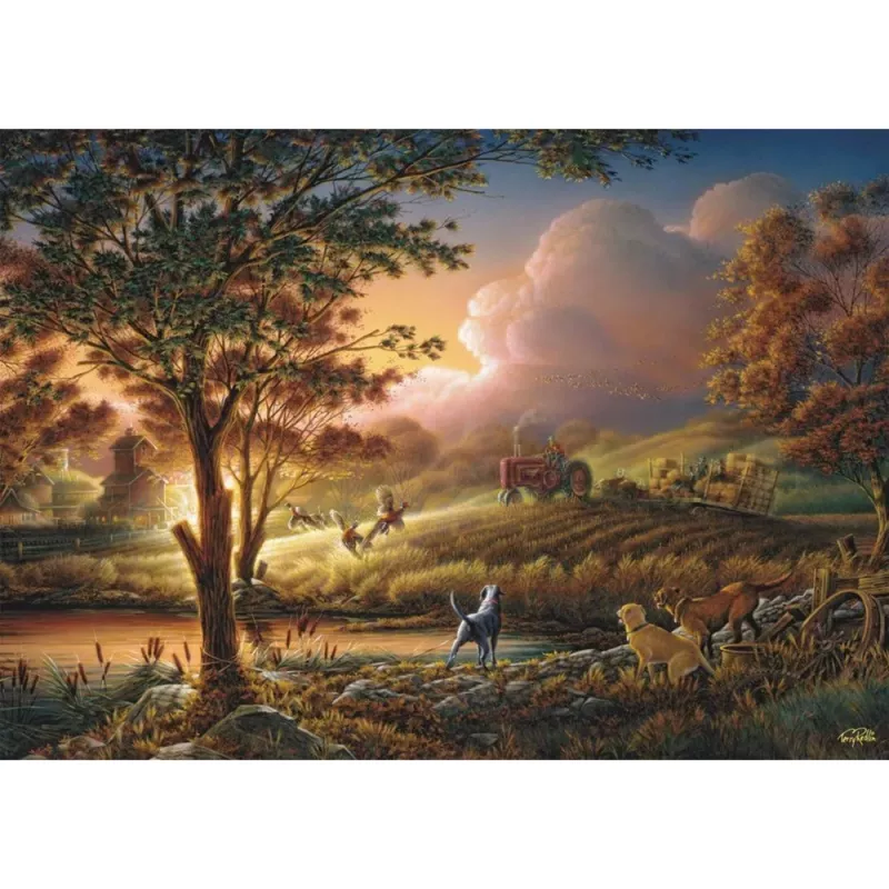 Terry Redlin: Sonnengold über reifen Feldern, Puzzle 1000 Teile