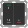 MDT BE-TAL55T206.B1 KNX-Taster Light 55 2f RGBW Temperatursensor schwarz matt Schalten 1 (BE-TAL55T206.B1)