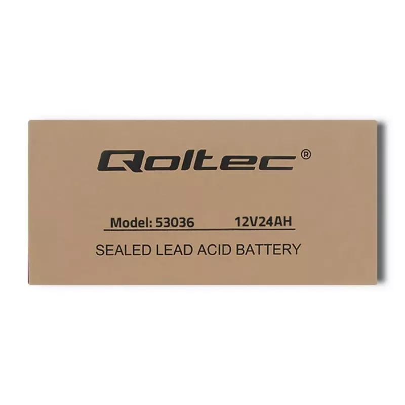 Qoltec 53036 AGM-Batterie | 12V | 24Ah | max 360A
