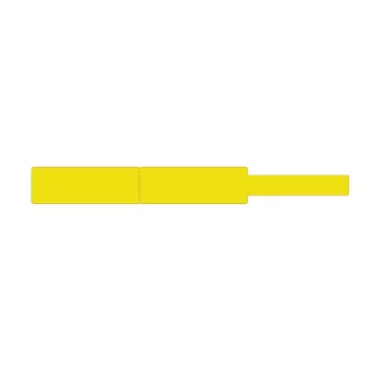 Thermoetiketten NIIMBOT 12,5×74+35 mm, Rolle mit 65 Etiketten, gelb