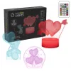 Manta SNL115RGB RGB 3D Herz dekorative LED-Lampenset