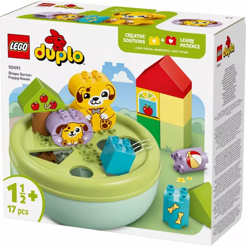 LEGO DUPLO Formensortierer Welpenhaus 10441, 17 Teile, für Kinder von 1½–5 Jahren
