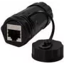 LogiLink Professional - Netzwerkkoppler - RJ-45 (W) auf RJ-45 (W) - STP - CAT 6a - für den Außenbereich - Schwarz