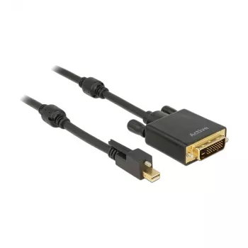 Videokabel-Adapter DeLOCK 85637 Mini DisplayPort auf DVI 5m Schwarz