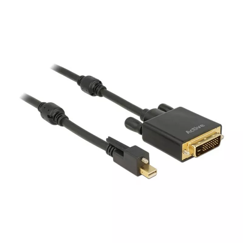 Videokabel-Adapter DeLOCK 85637 Mini DisplayPort auf DVI 5m Schwarz