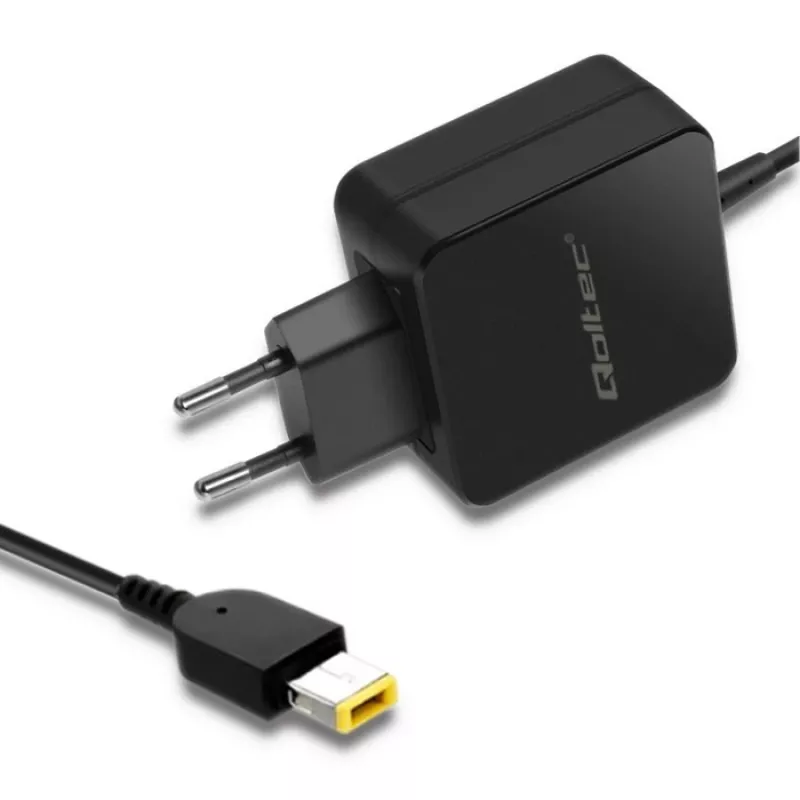 Netzteil QOLTEC 51766 65W AC/DC 20V 3,25A für IBM/Lenovo, schwarz, 1,75 m Kabel