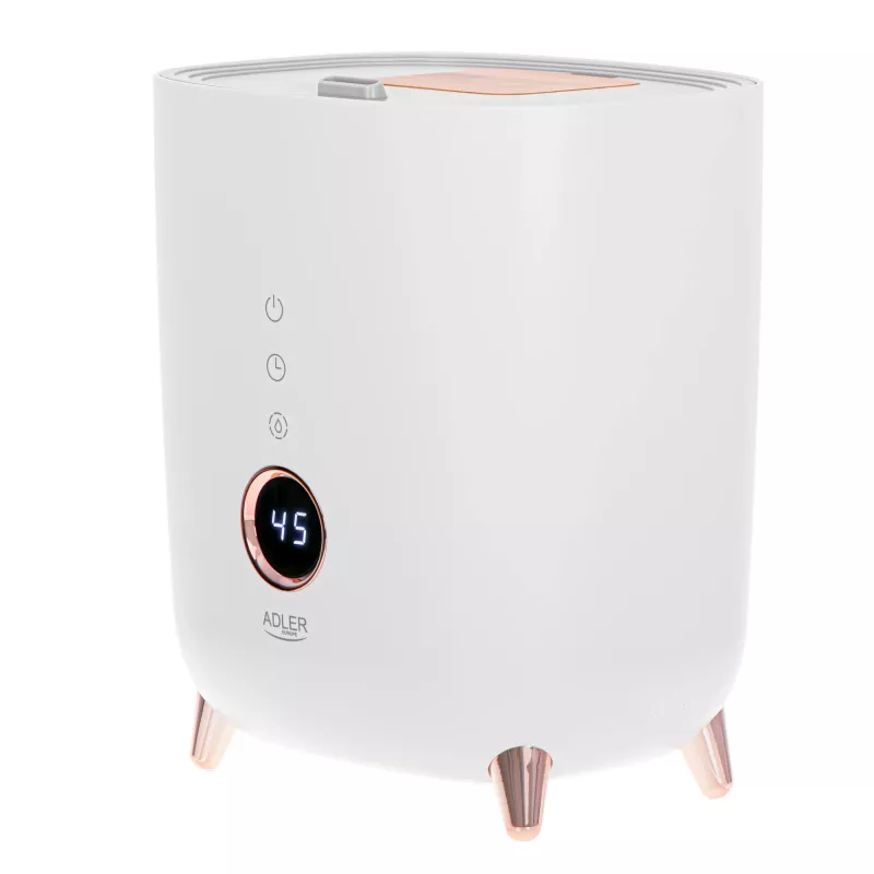Ultraschall-Luftbefeuchter Adler AD 7972 — 4 L Tank, 300 ml/h, bis zu 35 m², 23 W, weiß