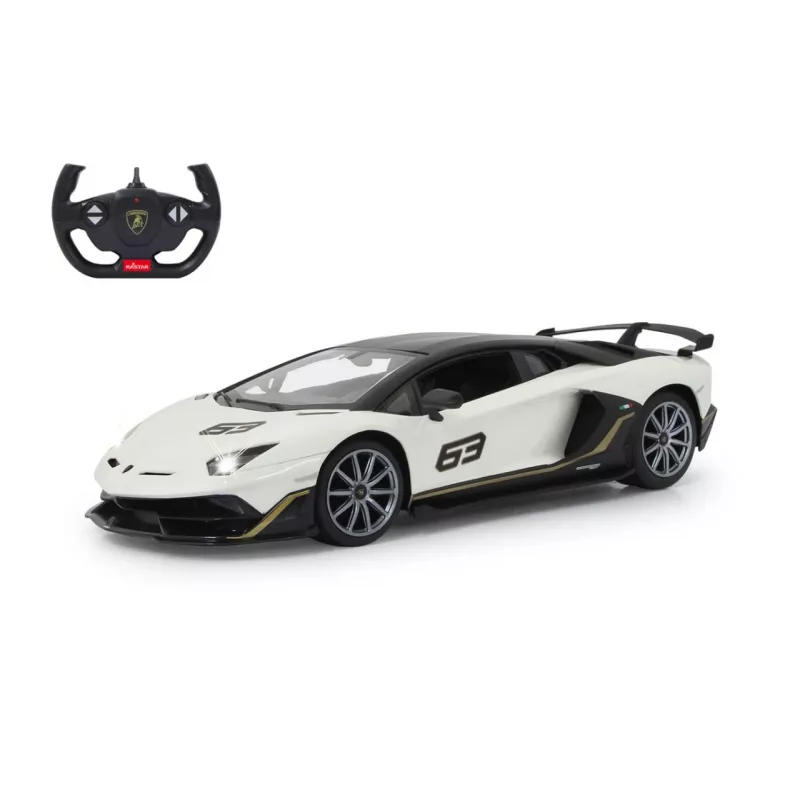 Jamara Lamborghini Aventador SVJ Performance 1:14 Weiß 2,4 GHz A – Sportwagen – Elektromotor – 1:16 – Ready-to-Run (RTR) – Weiß – Jungen (405172)