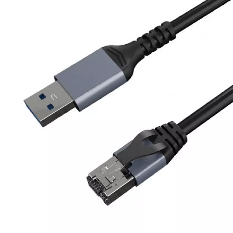 Interneto Kabel CAT6 UTP, USB3.0 Typ-A - RJ45, 7,5 m