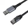 Interneto Kabel CAT6 UTP, USB3.0 Typ-A - RJ45, 7,5 m