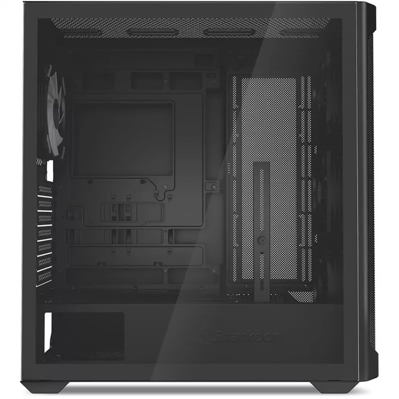 PC-Gehäuse Sharkoon AK4W RGB Streifen Midi Tower Schwarz