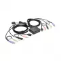 Eaton Tripp Lite series 2-Port USB/HD Cable KVM Switch with Audio/Video, Cables and USB Peripheral Sharing - KVM-/Audio-/USB-Switch - 2 x KVM/Audio/USB - 1 lokaler Benutzer - Deskt