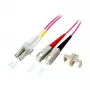 GoodConnections Patchkabel LWL Duplex OM4 (Multimode, 50/125) LC/SC, LSZH, reversible Polarität, 1m,