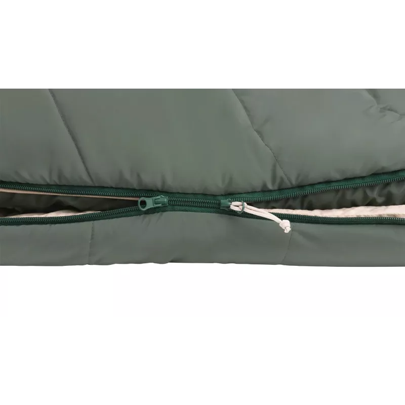 Kinderschlafsack Outwell Convertible Junior (120-150 cm) - Staubgrün Größe: links