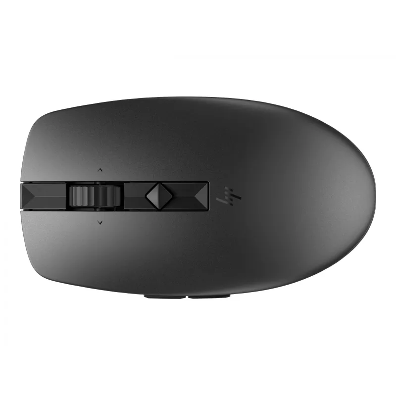 HP 710 Wiederaufladbare Stille Maus, Beidhändig, RF Wireless + Bluetooth, 3000 DPI, Schwarz