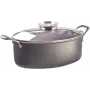 Schmortopf Pensofal Invictum Professional Oval 32 cm mit 2 Griffen und Glasdeckel