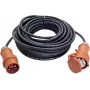 AS Schwabe Stromverlängerungskabel [ CEE-Stecker - CEE-Kupplung] 16 A Schwarz 10,00 m 61010 (61010)