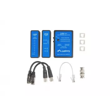 Netzwerkkabeltester Lanberg NT-0404 PoE-Tester Schwarz Blau
